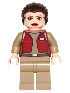 This LEGO minifigure is called, Padme Amidala, Senator, Large Eyes, Red Lips . It's minifig ID is sw0411.