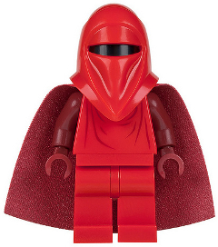 This LEGO minifigure is called, Royal Guard with Dark Red Arms and Hands . It's minifig ID is sw0521.