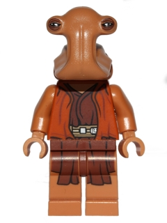 This LEGO minifigure is called, Ithorian Jedi Master . It's minifig ID is sw0570.