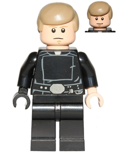 This LEGO minifigure is called, Luke Skywalker, Jedi Master, Dark Tan Smooth Hair . It's minifig ID is sw0635.