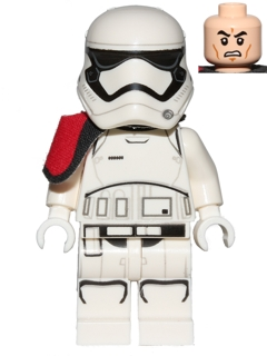 This LEGO minifigure is called, First Order Stormtrooper Officer (Rounded Mouth Pattern) . It's minifig ID is sw0664.