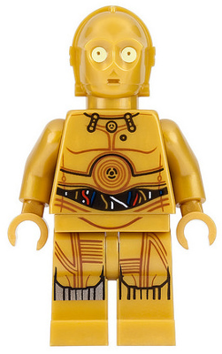 This LEGO minifigure is called, C-3PO, Colorful Wires, Printed Legs . It's minifig ID is sw0700.