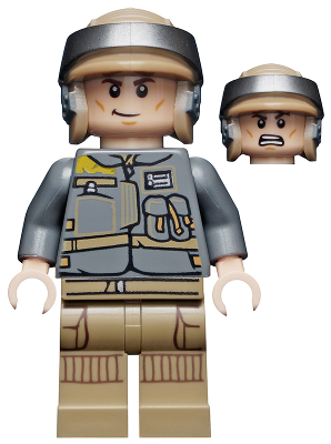 This LEGO minifigure is called, Rebel Trooper (Private Basteren) . It's minifig ID is sw0786.