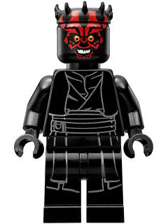 This LEGO minifigure is called, Darth Maul, without Cape. It's minifig ID is sw0808.