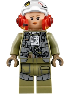 Display of LEGO Star Wars Resistance Pilot A-wing (Tallissan 'Tallie' Lintra)