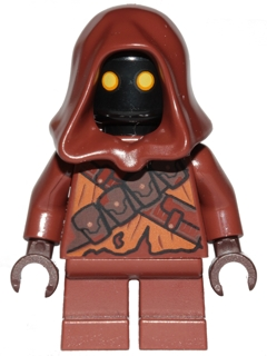 This LEGO minifigure is called, Jawa, Tattered Shirt . It's minifig ID is sw0897.