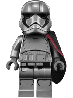 Display of LEGO Star Wars Captain Phasma (Pointed Mouth Pattern)