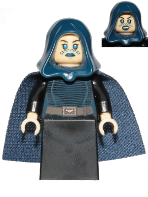 This LEGO minifigure is called, Barriss Offee, Skirt with lightsaber from 75206. It's minifig ID is sw0909.