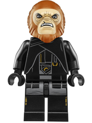 Display of LEGO Star Wars Dryden's Guard (Hylobon Enforcer), Open Mouth