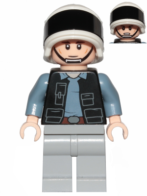 This LEGO minifigure is called, Rebel Fleet Trooper, Detailed Vest . It's minifig ID is sw0995.