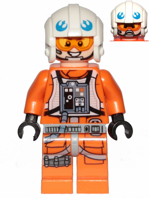 This LEGO minifigure is called, Dak Ralter (Jumpsuit Pockets and Three Bullets on Right Leg) . It's minifig ID is sw1025.