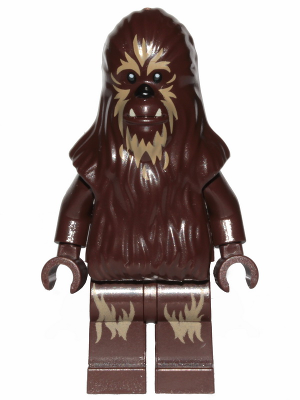 Display of LEGO Star Wars Wookiee Warrior, Printed Legs