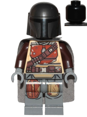 This LEGO minifigure is called, The Mandalorian / Din Djarin / 'Mando', Brown Durasteel Armor . It's minifig ID is sw1057.