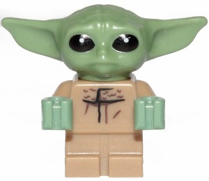 This LEGO minifigure is called, Din Grogu / The Child / 'Baby Yoda' . It's minifig ID is sw1113.