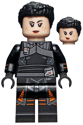 This LEGO minifigure is called, Fennec Shand, Hair . It's minifig ID is sw1192.