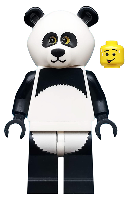 This LEGO minifigure is called, Panda Guy, The LEGO Movie (Minifigure Only without Stand and Accessories) . It's minifig ID is tlm015.