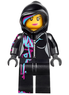 This LEGO minifigure is called, Wyldstyle with Hood . It's minifig ID is tlm017.