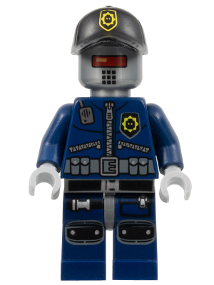 This LEGO minifigure is called, Robo SWAT, Cap . It's minifig ID is tlm025.