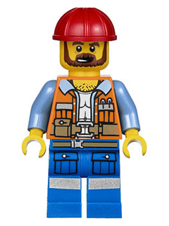 This LEGO minifigure is called, Frank the Foreman . It's minifig ID is tlm047.