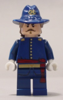 This LEGO minifigure is called, Captain J. Fuller *with sword and scabbard. It's minifig ID is tlr016.