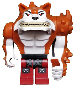 This LEGO minifigure is called, Dogpound . It's minifig ID is tnt004.