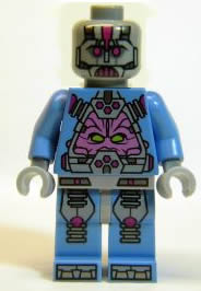 This LEGO minifigure is called, The Kraang, Medium Blue Exo-Suit Body . It's minifig ID is tnt022.