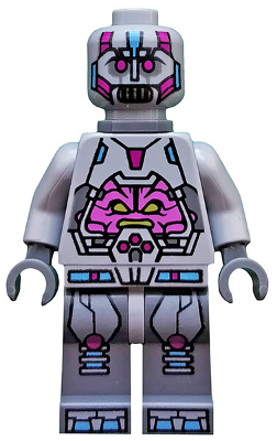 This LEGO minifigure is called, The Kraang, Gray Exo-Suit Body with Back Barb . It's minifig ID is tnt034.