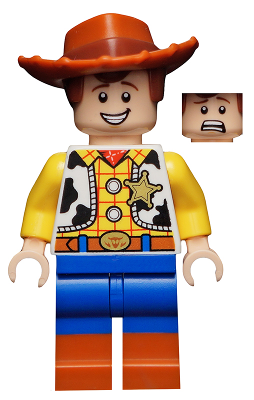 Display of LEGO Toy Story Woody, Normal Legs