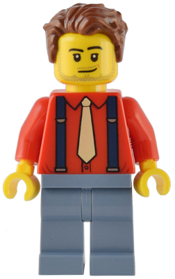 This LEGO minifigure is called, Tailor . It's minifig ID is twn455.