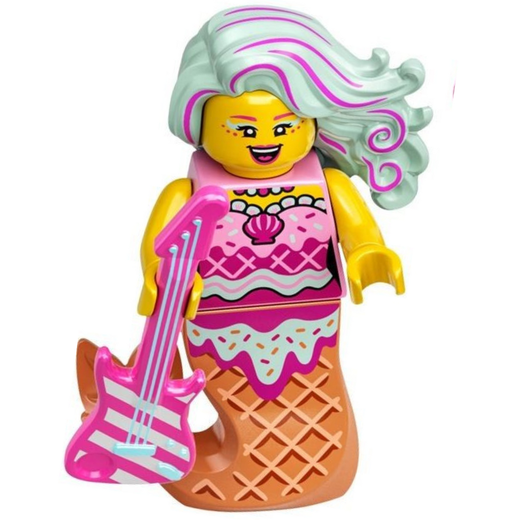 This LEGO minifigure is called, Candy Mermaid from 43102. It's minifig ID is vid001.