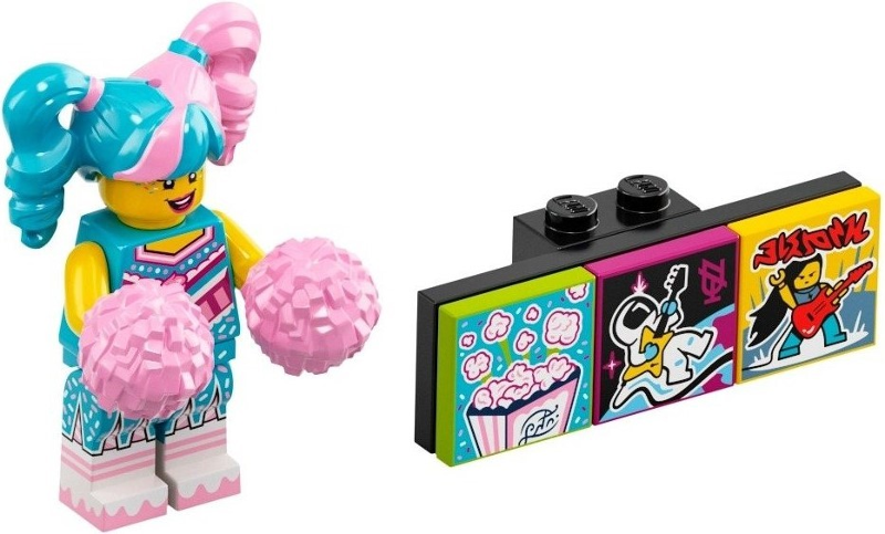 Box art for LEGO Vidiyo Cotton Candy Cheerleader, Vidiyo Bandmates, Series 1 