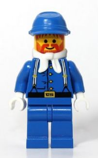 Display of LEGO Western Cavalry Soldier with Bandana